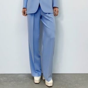 ZARA WIDE LEG PANTS WITH DARTS